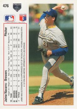 Jaime Navarro  baseball card collectible - Main Image 2