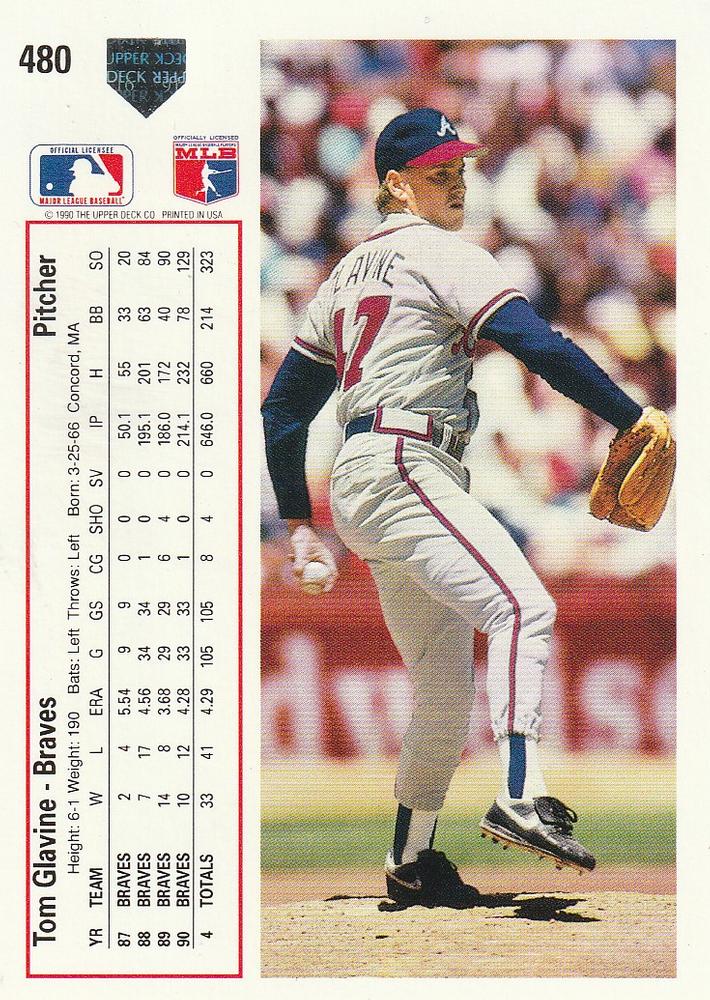 Tom Glavine  baseball card collectible - Main Image 2