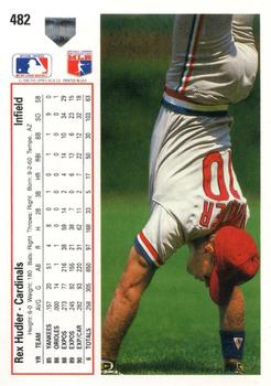 Rex Hudler  baseball card collectible - Main Image 2