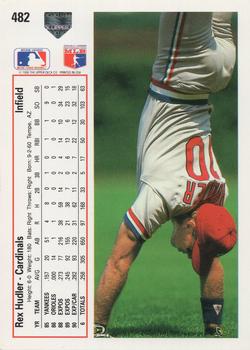 Rex Hudler  baseball card collectible - Main Image 2