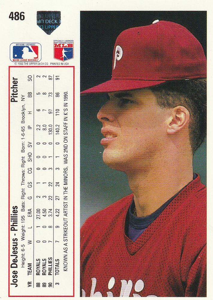 Jose DeJesus  baseball card collectible - Main Image 2