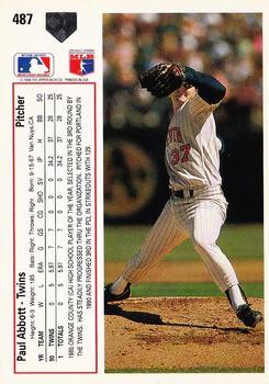 Paul Abbott  baseball card collectible - Main Image 2