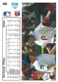 Ken Howell  baseball card collectible - Main Image 2