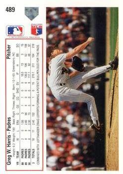 Greg W. Harris  baseball card collectible - Main Image 2