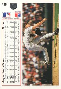 Greg W. Harris  baseball card collectible - Main Image 2