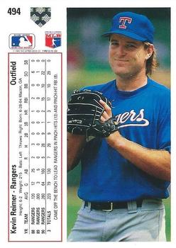 Kevin Reimer  baseball card collectible - Main Image 2