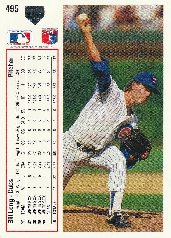 Bill Long  baseball card collectible - Main Image 2