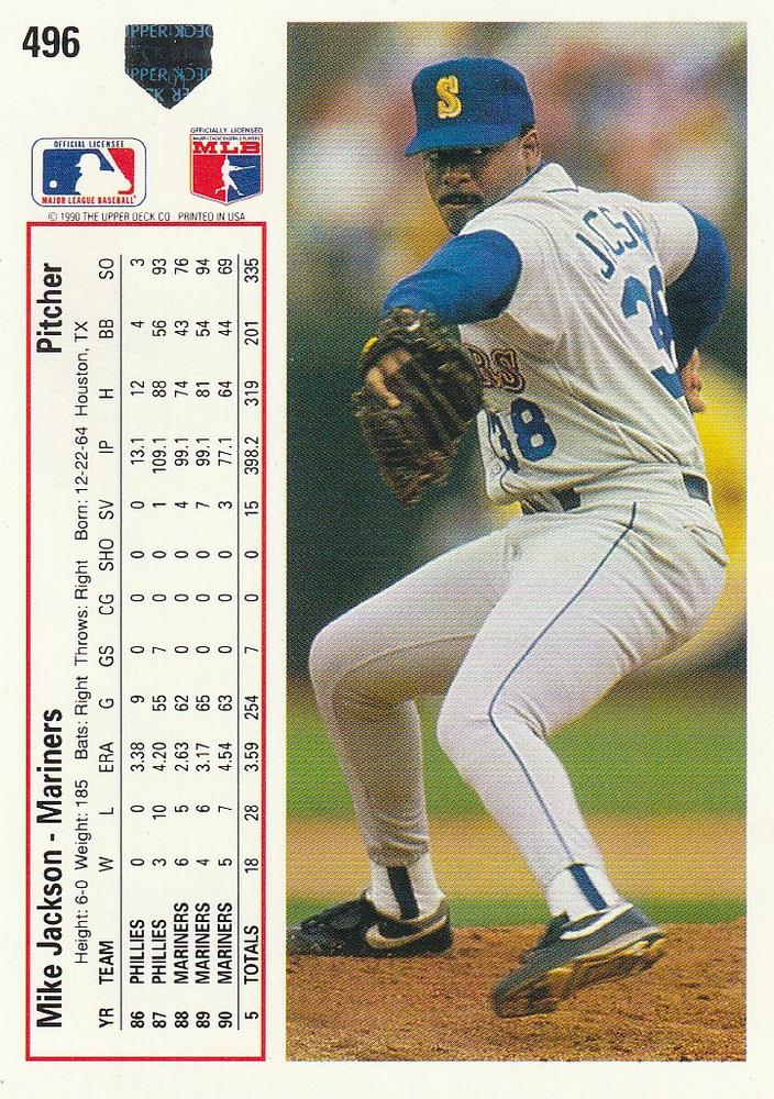 Mike Jackson  baseball card collectible - Main Image 2