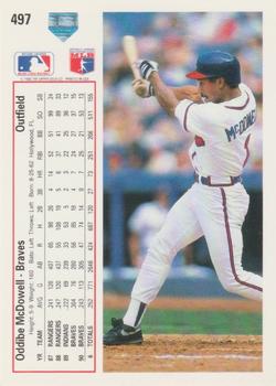 Oddibe McDowell  baseball card collectible - Main Image 2