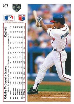 Oddibe McDowell  baseball card collectible - Main Image 2