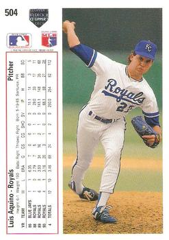 Luis Aquino  baseball card collectible - Main Image 2