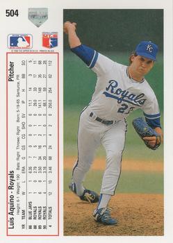 Luis Aquino  baseball card collectible - Main Image 2