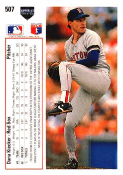 Dana Kiecker  baseball card collectible - Main Image 2