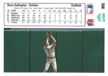 Dave Gallagher  baseball card collectible - Main Image 2