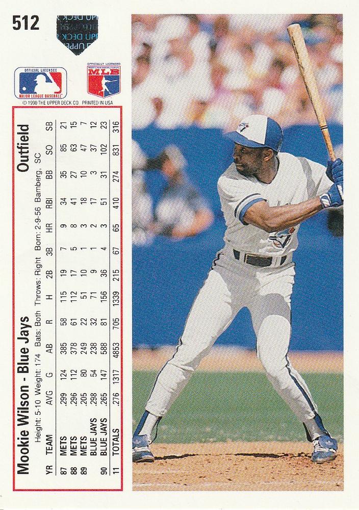 Mookie Wilson  baseball card collectible - Main Image 2