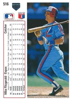 Mike Fitzgerald  baseball card collectible - Main Image 2