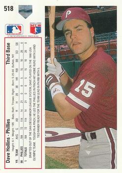Dave Hollins  baseball card collectible - Main Image 2