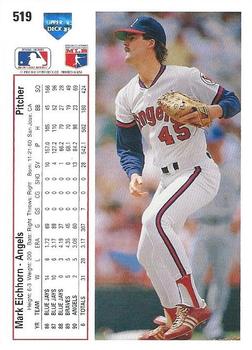 Mark Eichhorn  baseball card collectible - Main Image 2