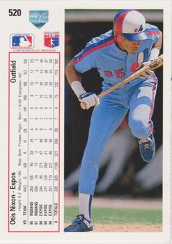 Otis Nixon  baseball card collectible - Main Image 2