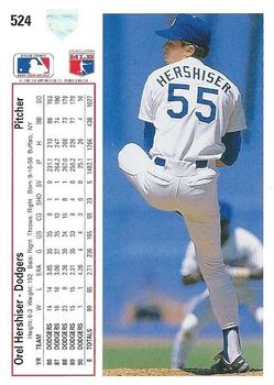 Orel Hershiser  baseball card collectible - Main Image 2