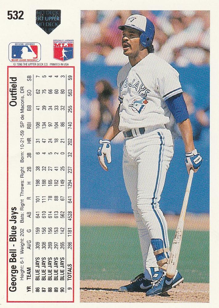 George Bell  baseball card collectible - Main Image 2