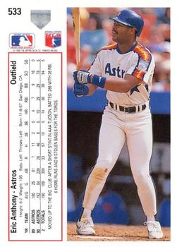 Eric Anthony  baseball card collectible - Main Image 2