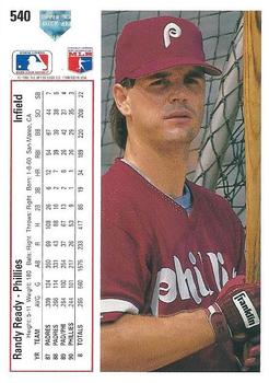 Randy Ready  baseball card collectible - Main Image 2