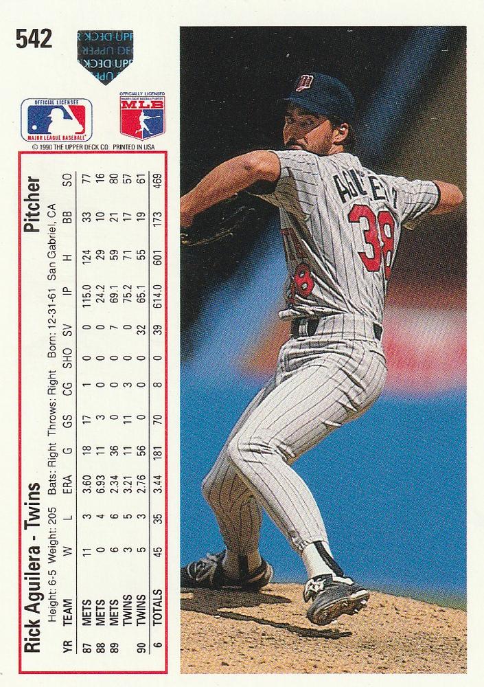 Rick Aguilera  baseball card collectible - Main Image 2