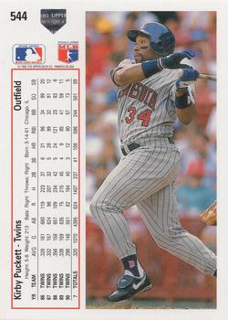 Kirby Puckett  baseball card collectible - Main Image 2