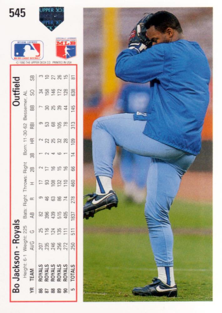 Bo Jackson  baseball card collectible - Main Image 2