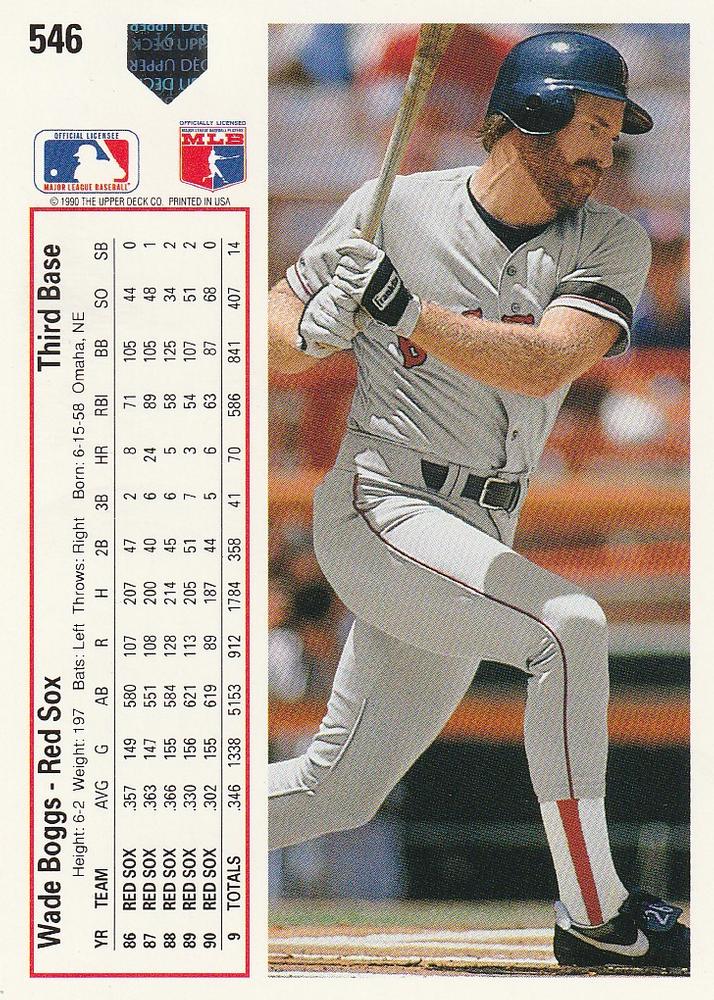 Wade Boggs  baseball card collectible - Main Image 2
