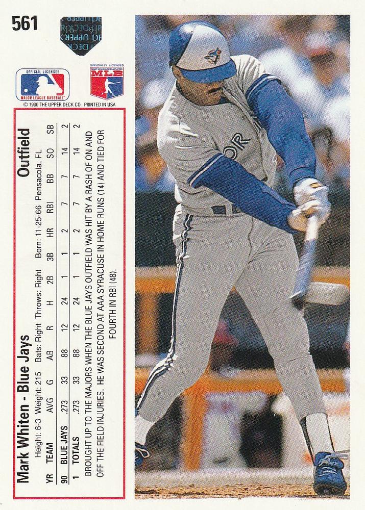 Mark Whiten  baseball card collectible - Main Image 2