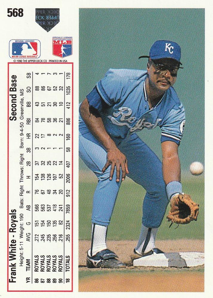 Frank White  baseball card collectible - Main Image 2