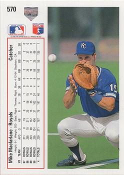 Mike Macfarlane  baseball card collectible - Main Image 2