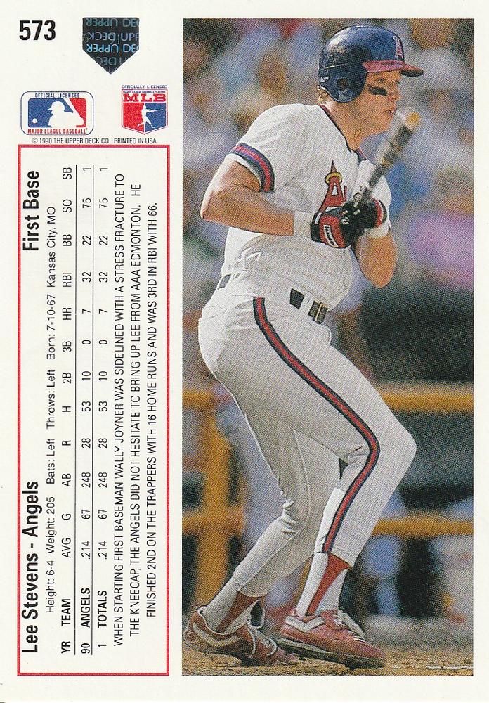 Lee Stevens  baseball card collectible - Main Image 2