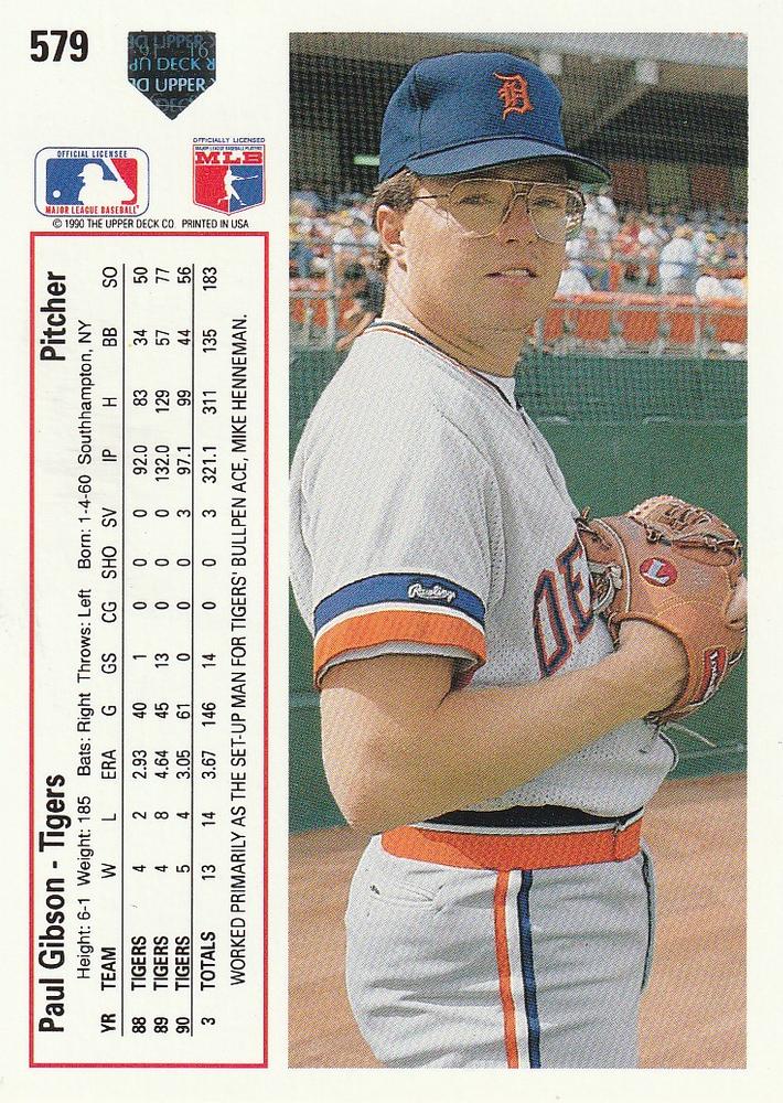 Paul Gibson  baseball card collectible - Main Image 2