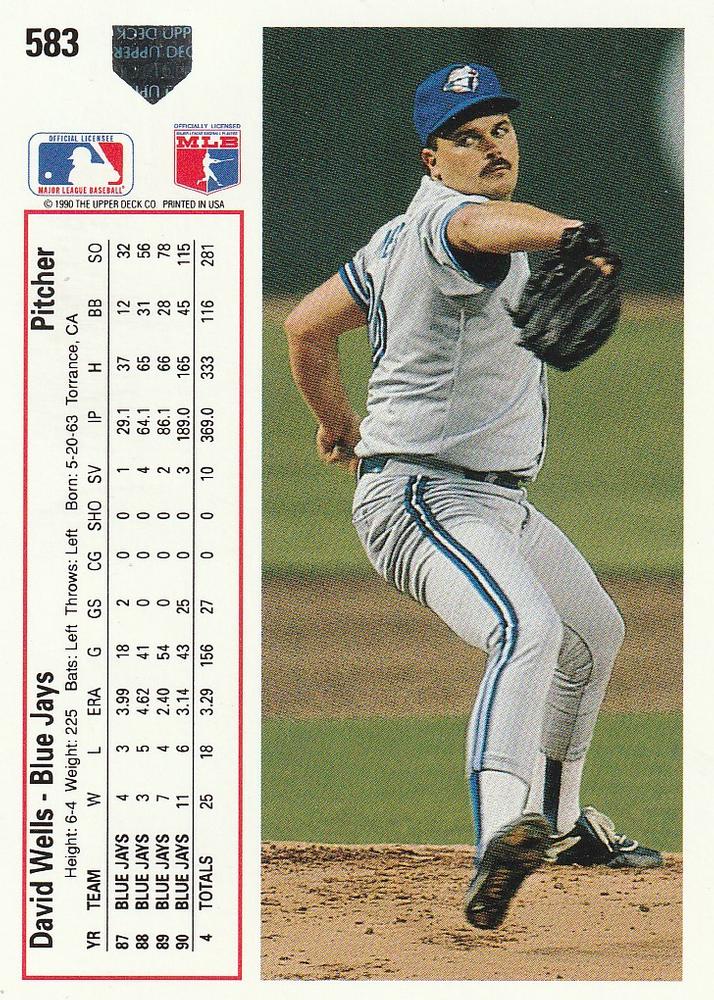 David Wells  baseball card collectible - Main Image 2