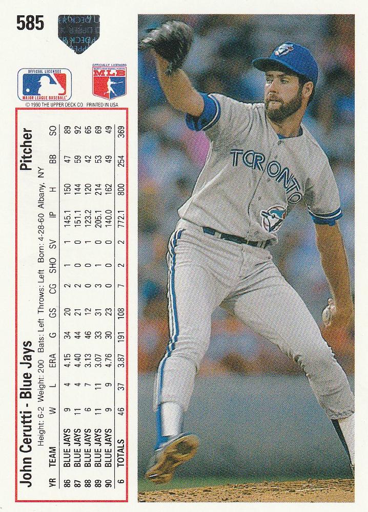 John Cerutti  baseball card collectible - Main Image 2