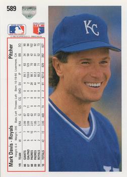 Mark Davis  baseball card collectible - Main Image 2