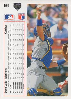 Dave Valle  baseball card collectible - Main Image 2