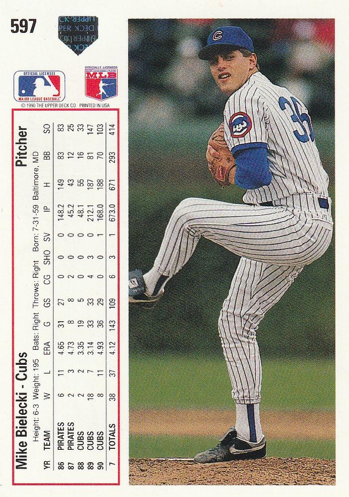Mike Bielecki  baseball card collectible - Main Image 2