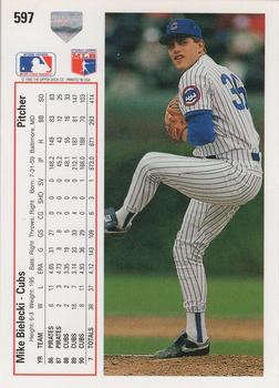 Mike Bielecki  baseball card collectible - Main Image 2