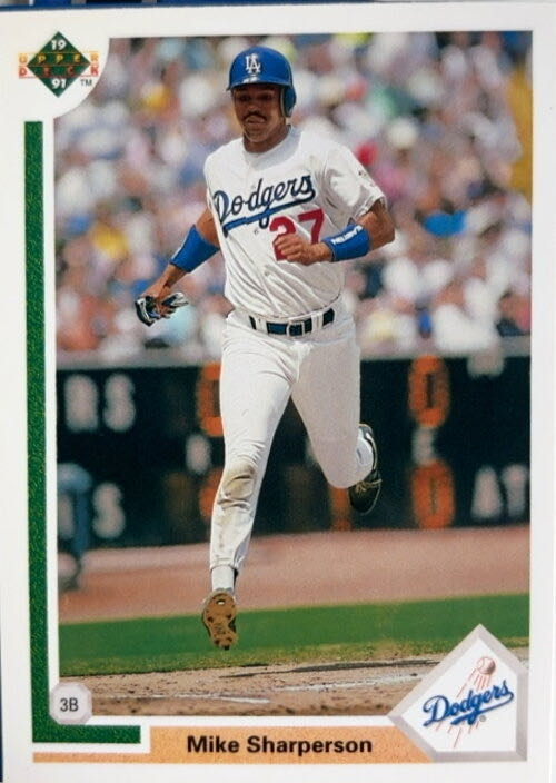 Mike Sharperson  baseball card collectible - Main Image 3