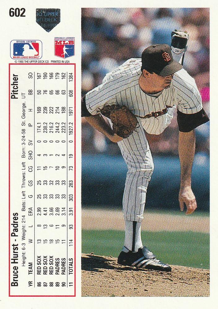 Bruce Hurst  baseball card collectible - Main Image 2