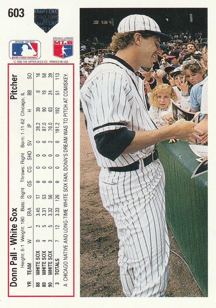 Donn Pall  baseball card collectible - Main Image 2