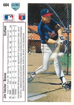 Jim Vatcher  baseball card collectible - Main Image 2