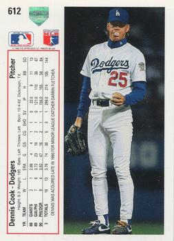 Dennis Cook  baseball card collectible - Main Image 2