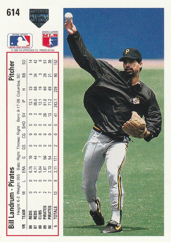 Bill Landrum  baseball card collectible - Main Image 2