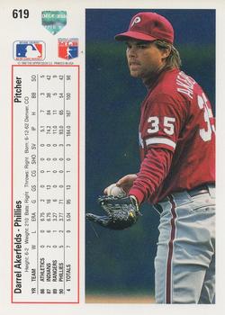 Darrel Akerfelds  baseball card collectible - Main Image 2