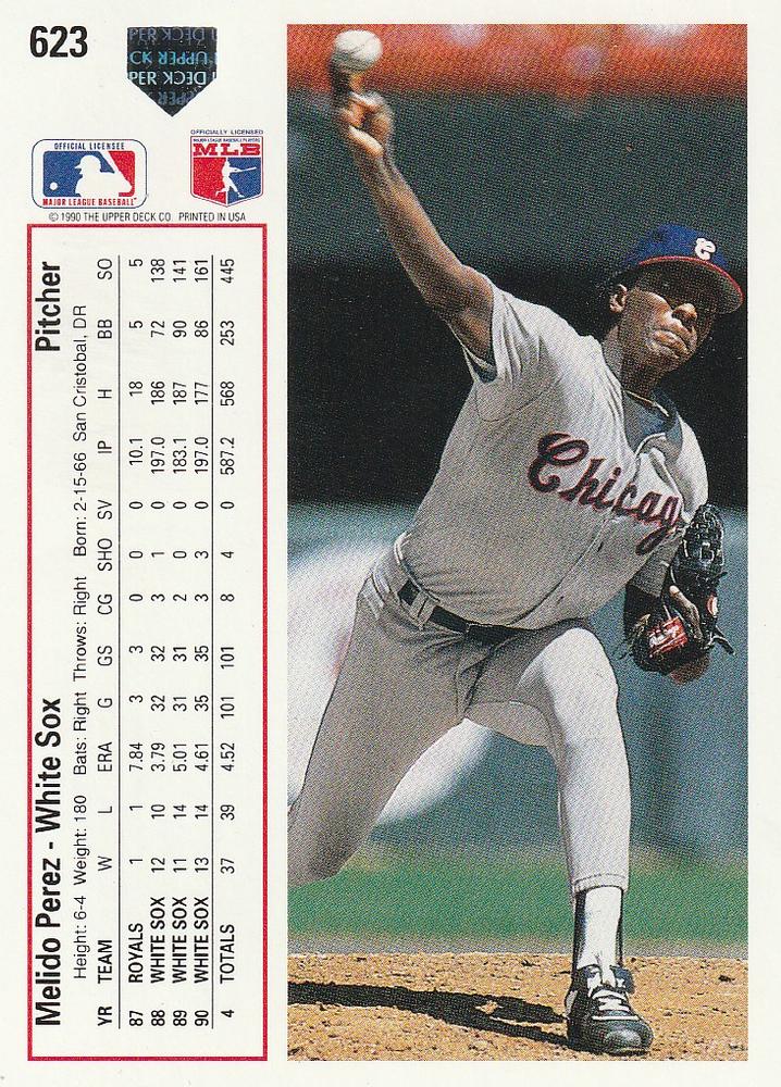 Melido Perez  baseball card collectible - Main Image 2